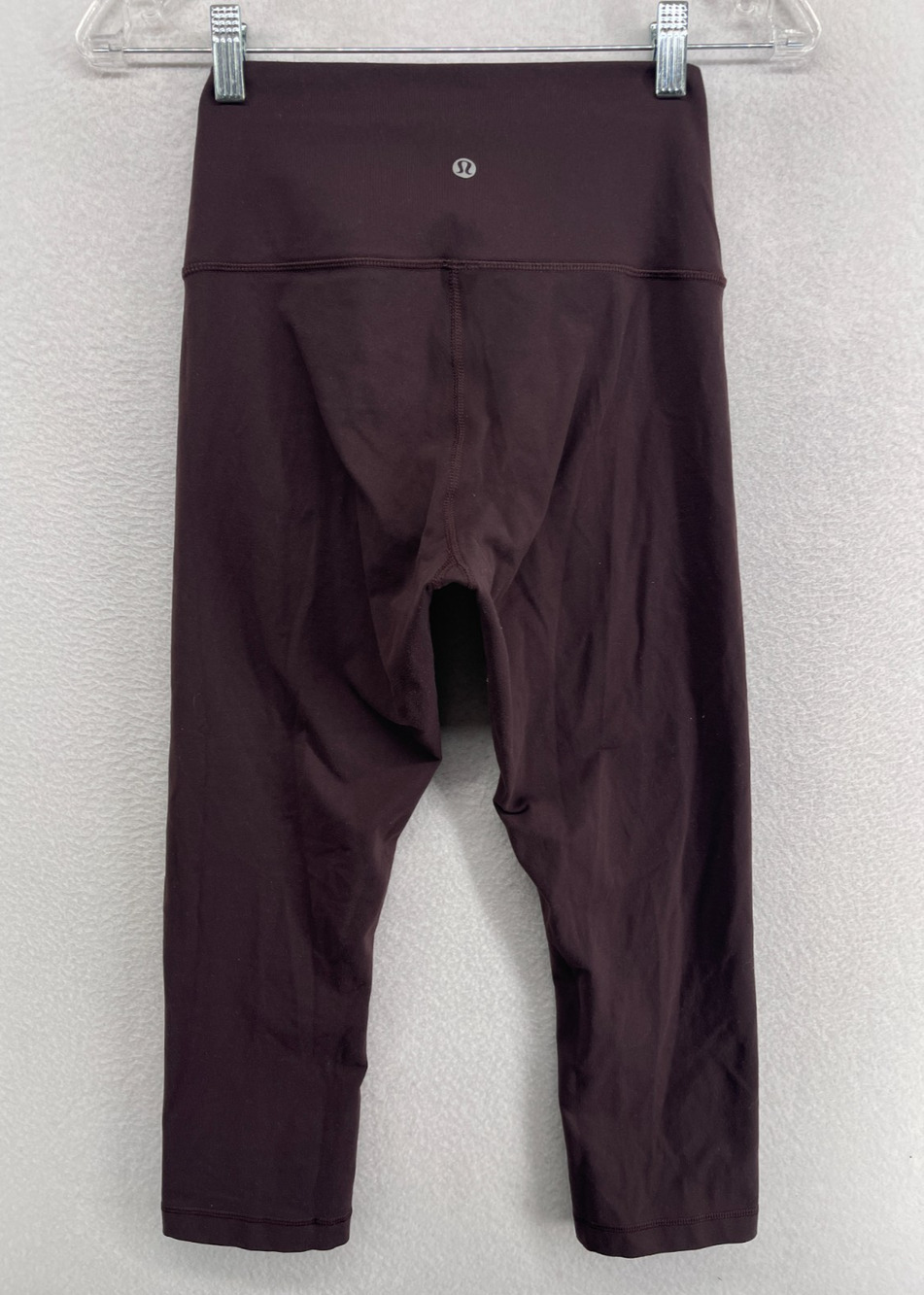 LULULEMON Leggings 6 Align Cropped High Rise Running Training Yoga Stretch Brown